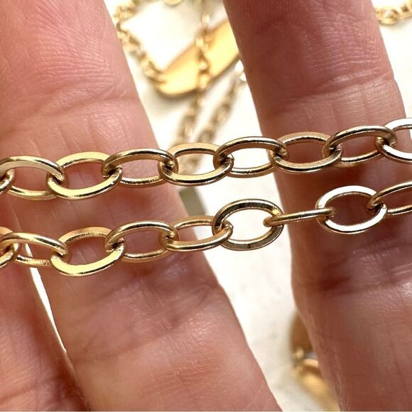 Chico’s gold tone Hera multi chain necklace NWT - Picture 9 of 9